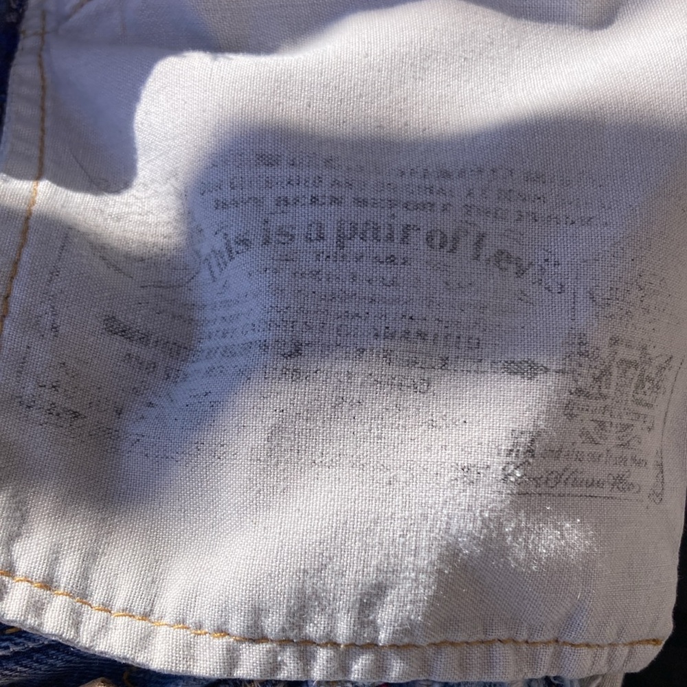 501 Jeans Upcycled Patched Thrashed 29 x 34 - Picture 10 of 14